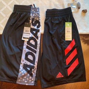 (2) NWT new Boys ADIDAS Athletic Shorts